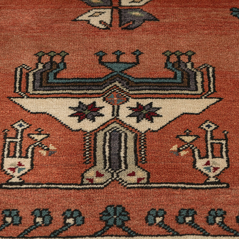 Vintage Turkish Hand-Knotted Rug - 4' 4" x 7' 7" (52" x 91") - K0088189