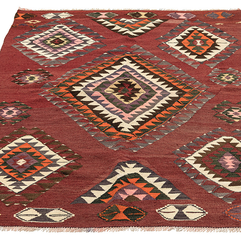 Alfombra Vintage Balikesir Kilim - 110 cm x 152 cm - K0088194