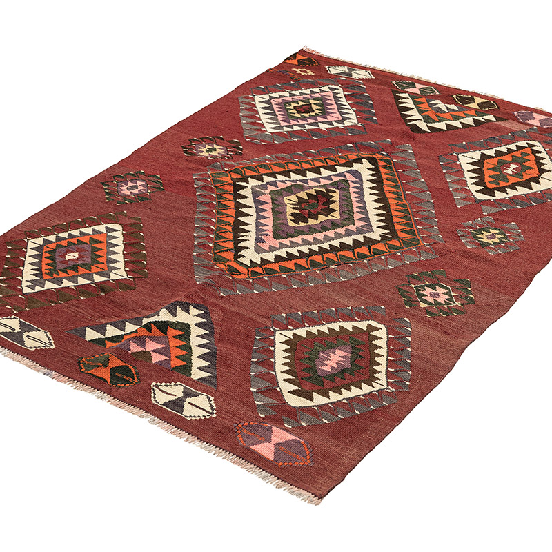 Alfombra Vintage Balikesir Kilim - 110 cm x 152 cm - K0088194