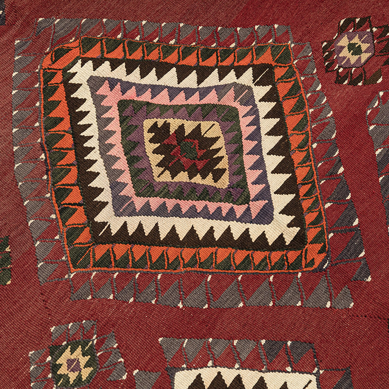 Alfombra Vintage Balikesir Kilim - 110 cm x 152 cm - K0088194