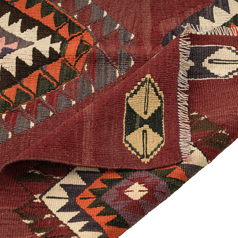 Alfombra Vintage Balikesir Kilim - 110 cm x 152 cm - K0088194