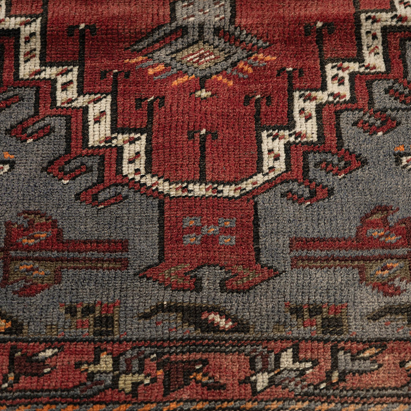 Alfombra Vintage Turca Anudada a Mano - 110 cm x 209 cm - K0088196