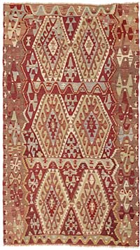 Vintage Esme Kilim Rug - 4' 4" x 7' 3" (52" x 87")