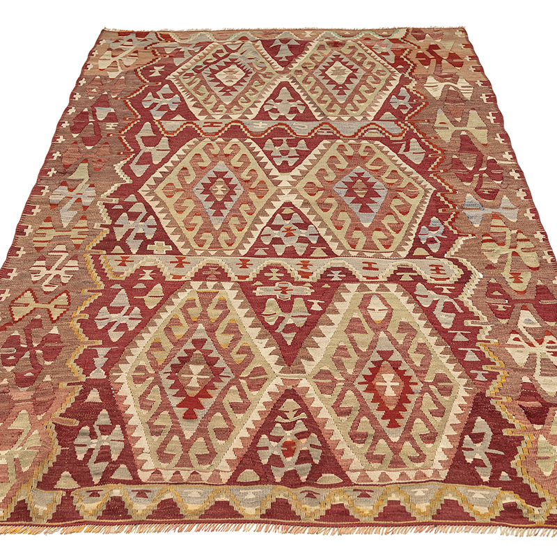 Vintage Esme Kilim Rug - 4' 4" x 7' 3" (52" x 87") - K0088200