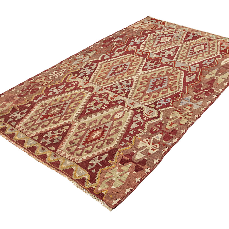 Vintage Esme Kilim Rug - 4' 4" x 7' 3" (52" x 87") - K0088200