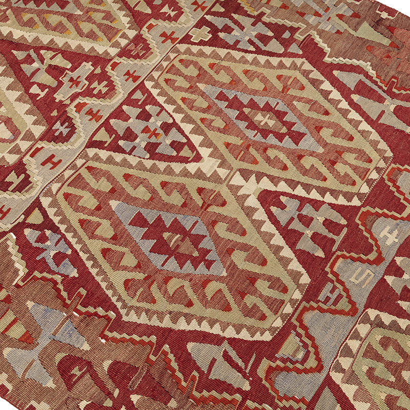 Vintage Esme Kilim Rug - 4' 4" x 7' 3" (52" x 87") - K0088200