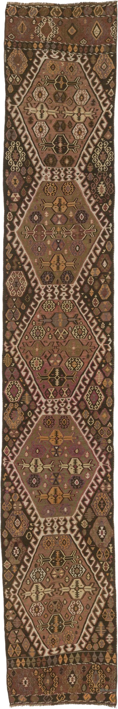 Corredor Vintage Kars Kilim - 76 cm x 478 cm
