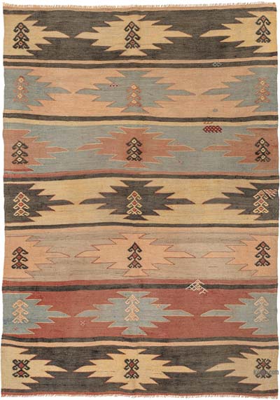 Alfombra Vintage Afyon Kilim - 165 cm x 135 cm