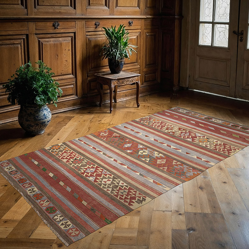 Vintage Kafkas Kilimi - 140 cm x 267 cm - K0088213