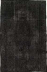 Alfombra Oriental Vintage Teñida a Mano Sobretintada