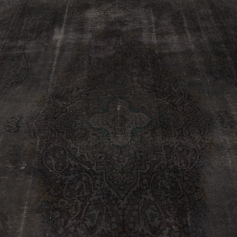 Alfombra Oriental Vintage Teñida a Mano Sobretintada - K0088218