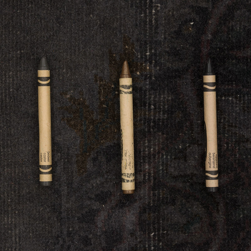 Alfombra Oriental Vintage Teñida a Mano Sobretintada - K0088218