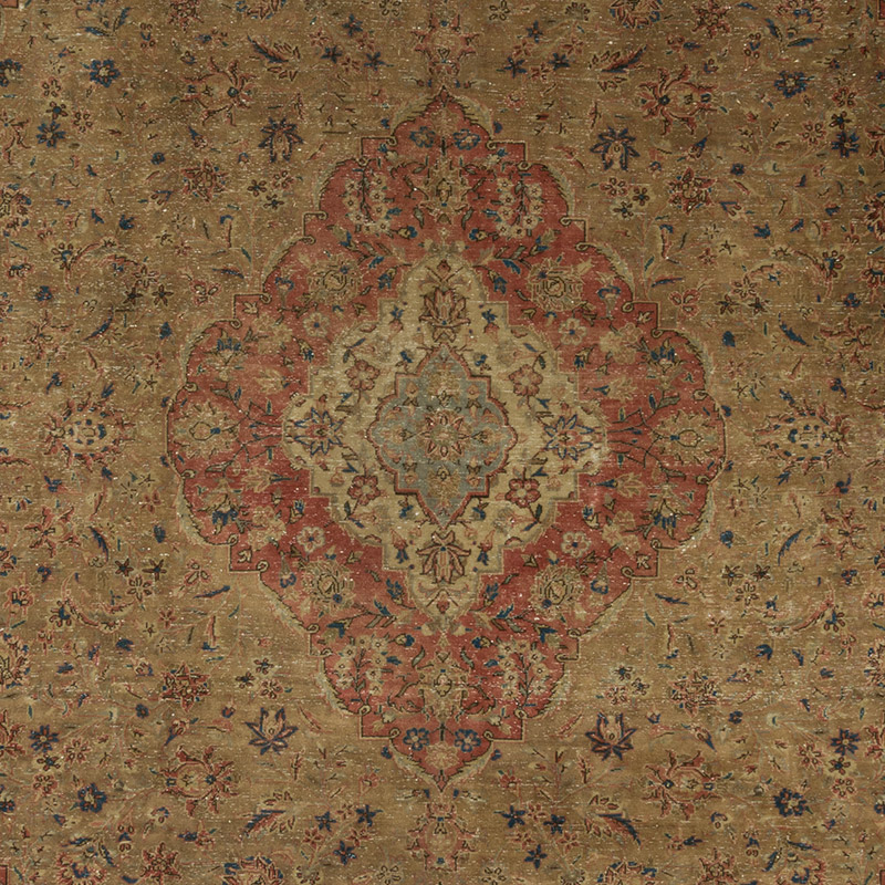 Vintage Hand-Knotted Oriental Rug - 9' 10" x 13' 9" (118" x 165") - K0088220