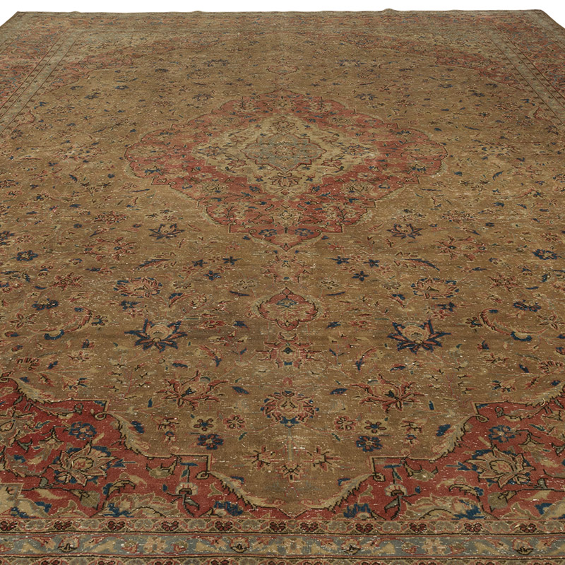 Vintage Hand-Knotted Oriental Rug - 9' 10" x 13' 9" (118" x 165") - K0088220