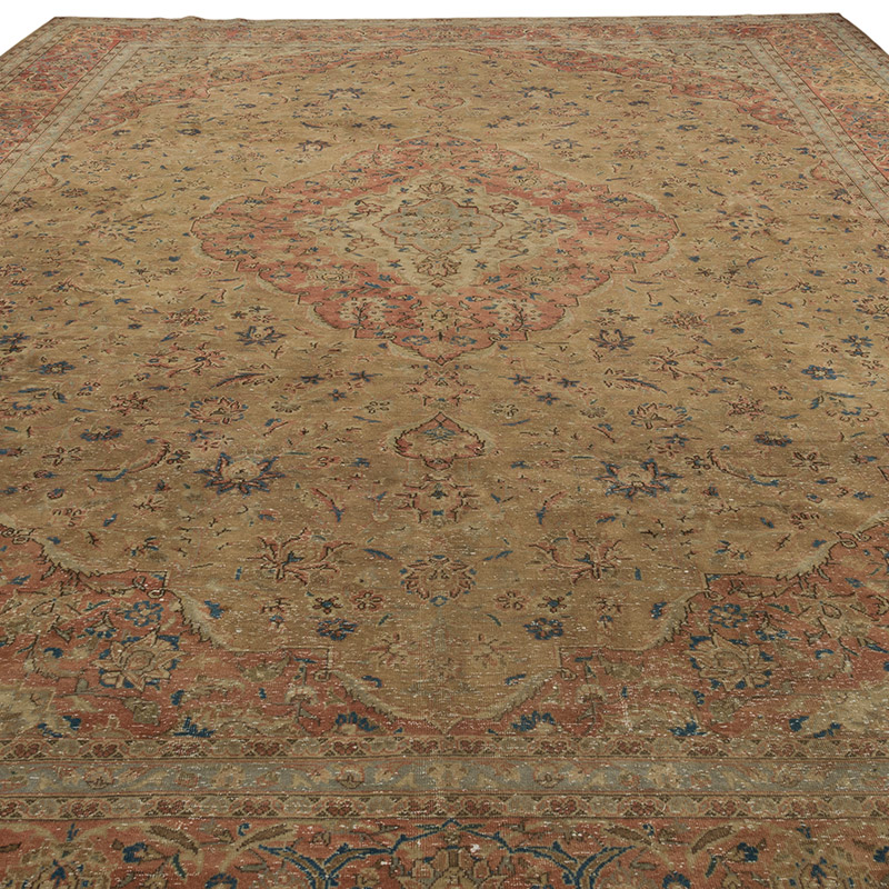 Vintage Hand-Knotted Oriental Rug - 9' 10" x 13' 9" (118" x 165") - K0088220