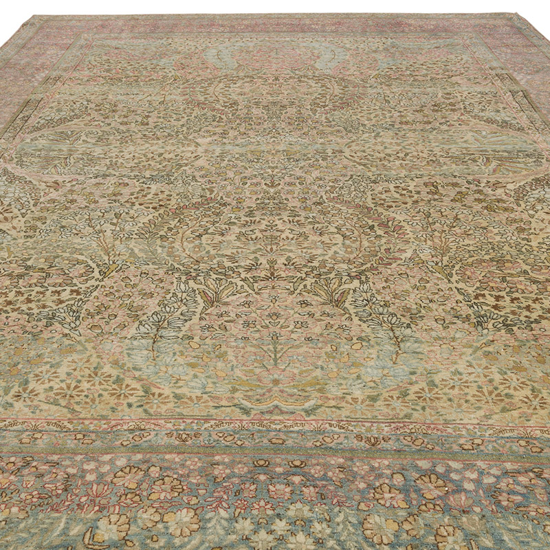 El Dokuma Vintage Halı - 269 cm x 355 cm - K0088225