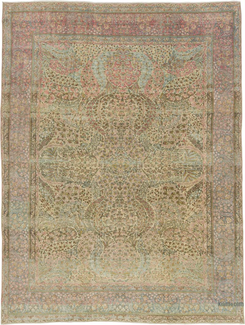 El Dokuma Vintage Halı - 269 cm x 355 cm - K0088225