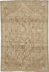 Vintage Turkish Hand-Knotted Rug - 6' 7" x 9' 5" (79" x 113")