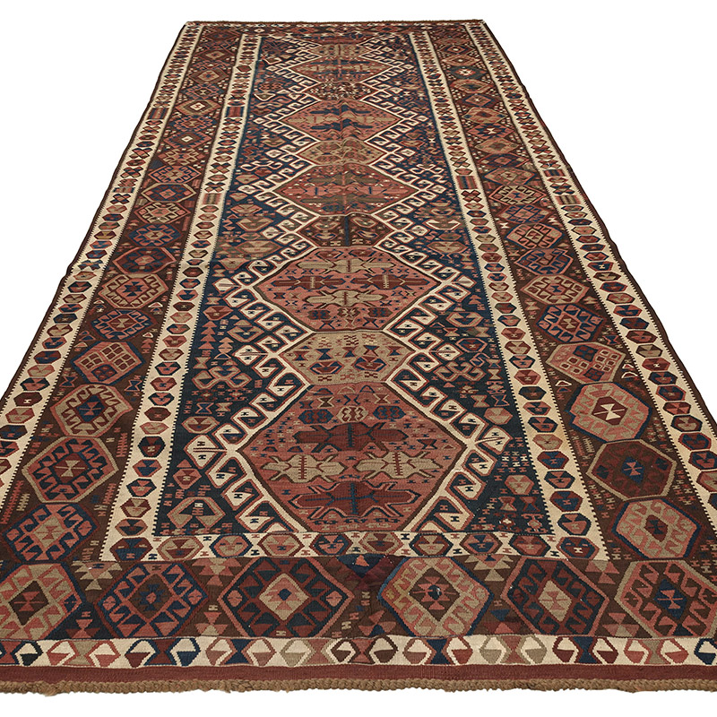 Antik Kağızman Kilimi - 167 cm x 392 cm - K0088237