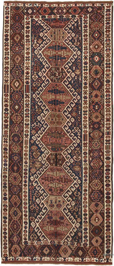 Alfombra Antigua Kagizman Kilim - 167 cm x 392 cm