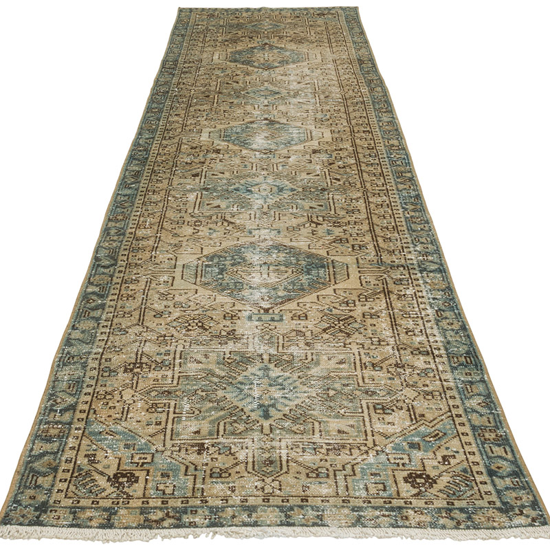 Corredora Anudada a Mano Oriental Vintage - 88 cm x 322 cm - K0088267