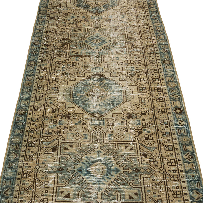 Corredora Anudada a Mano Oriental Vintage - 88 cm x 322 cm - K0088267