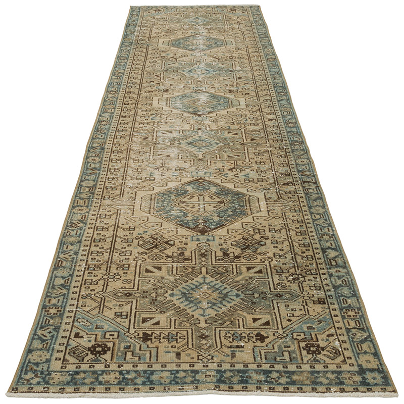 Corredora Anudada a Mano Oriental Vintage - 88 cm x 322 cm - K0088267
