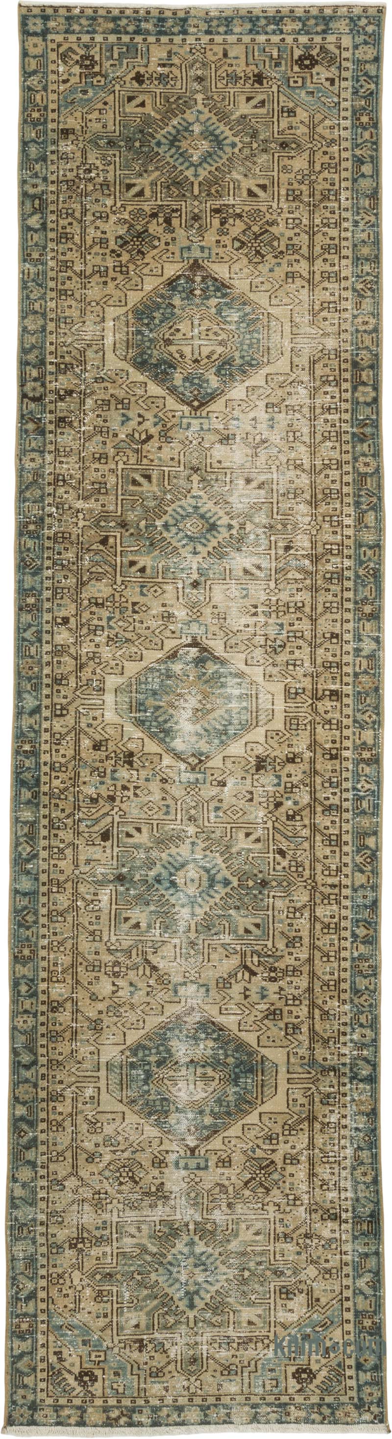 Corredora Anudada a Mano Oriental Vintage - 88 cm x 322 cm - K0088267