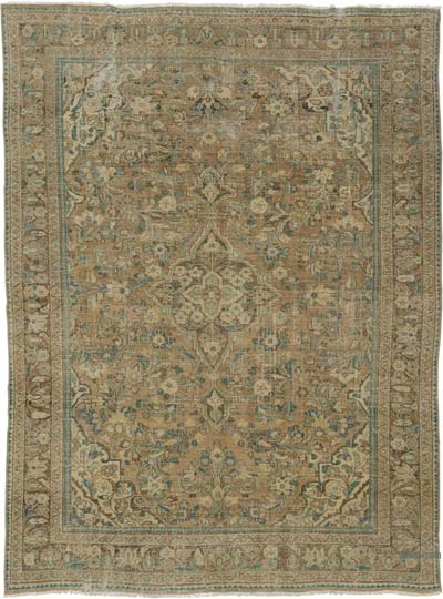 Vintage Turkish Hand-Knotted Rug - 8' 1" x 10' 9" (97" x 129")