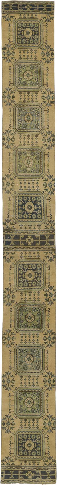 Vintage Turkish Hand-Knotted Runner - 2' 5" x 21' 8" (29" x 260")