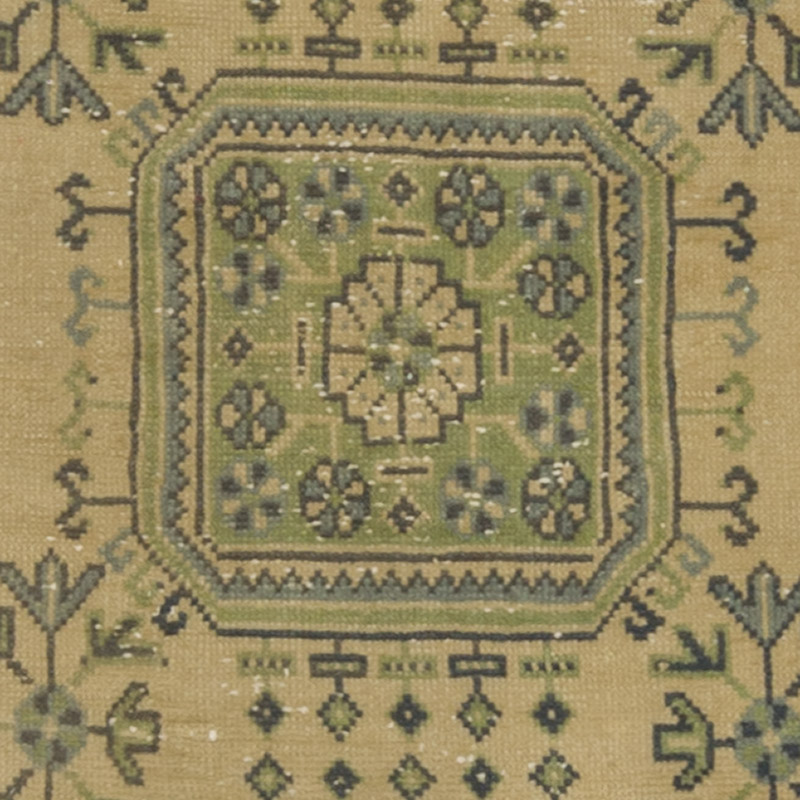 Pasillo Vintage Turco Anudado a Mano - 74 cm x 660 cm - K0088273