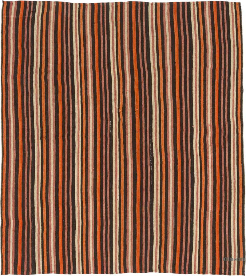 Vintage Anatolian Kilim Rug - 6' 1" x 7'  (73" x 84") - K0088275