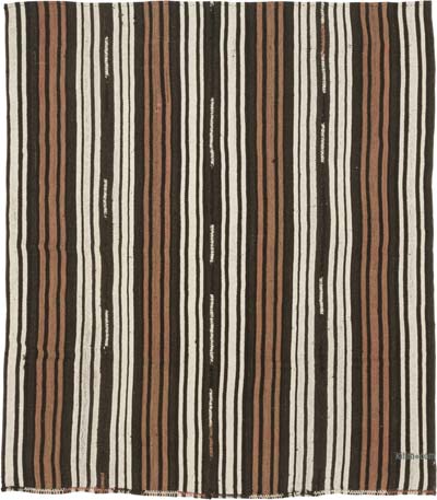 Vintage Anatolian Kilim Rug - 5' 9" x 6' 7" (69" x 79")