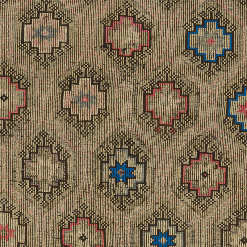 Vintage Anatolian Jijim Rug - 6' 9" x 9'  (81" x 108") - K0088281