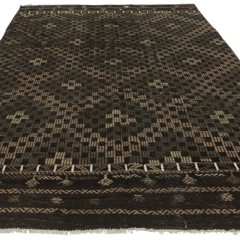 Vintage Anatolian Jijim Rug - 5' 8" x 9' 2" (68" x 110") - K0088283