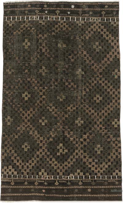 Vintage Anatolian Jijim Rug - 5' 8" x 9' 2" (68" x 110")