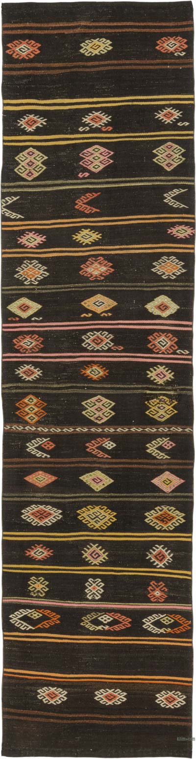 Vintage Anadolu Kilim Yolluk - 95 cm x 378 cm