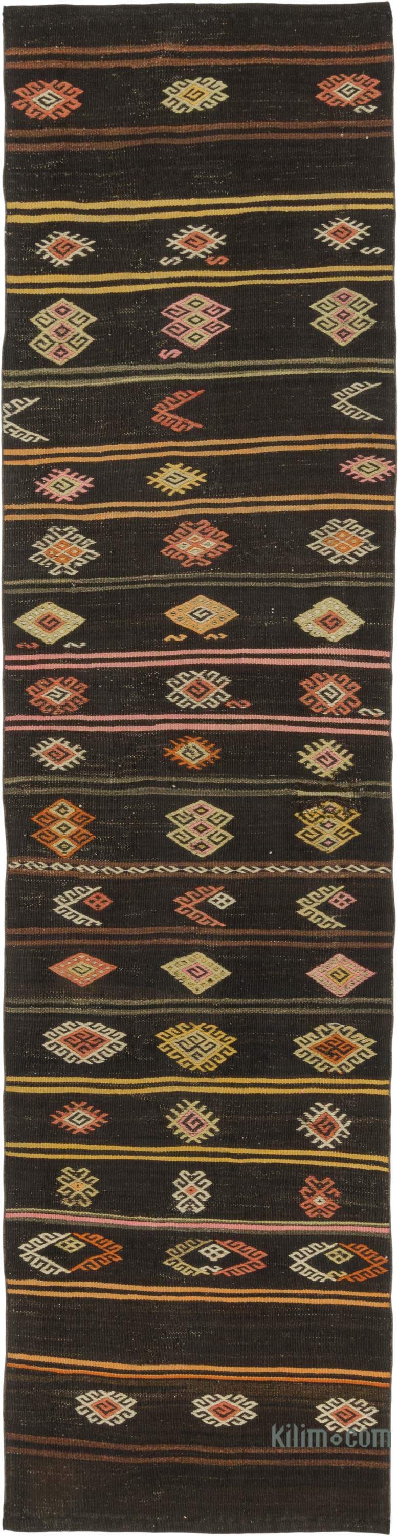 Vintage Anatolian Kilim Runner - 3' 1" x 12' 5" (37" x 149") - K0088293