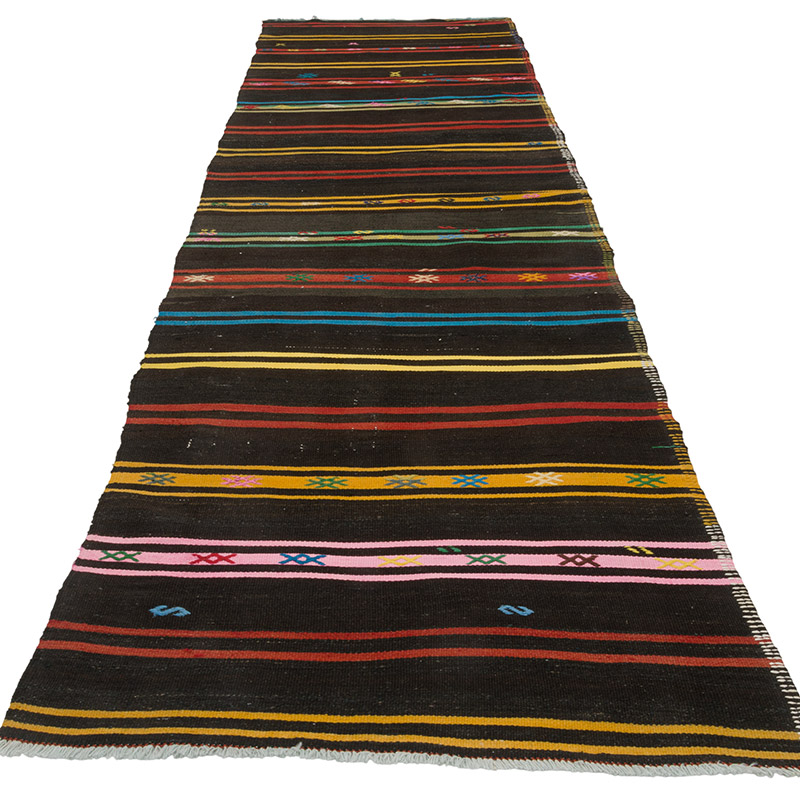 Vintage Anatolian Kilim Runner - 3' 4" x 11' 6" (40" x 138") - K0088294