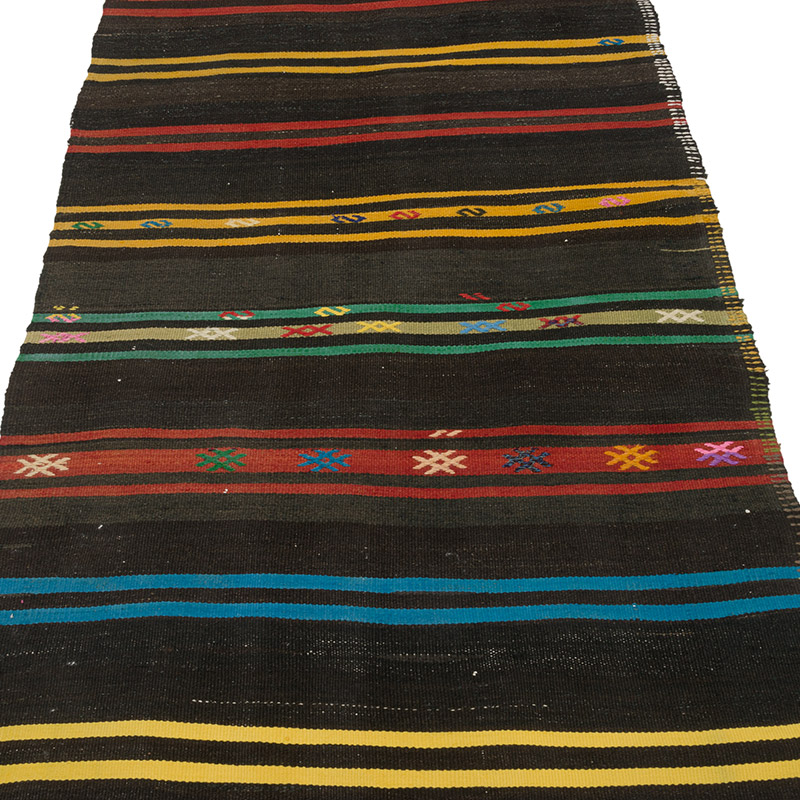 Vintage Anatolian Kilim Runner - 3' 4" x 11' 6" (40" x 138") - K0088294