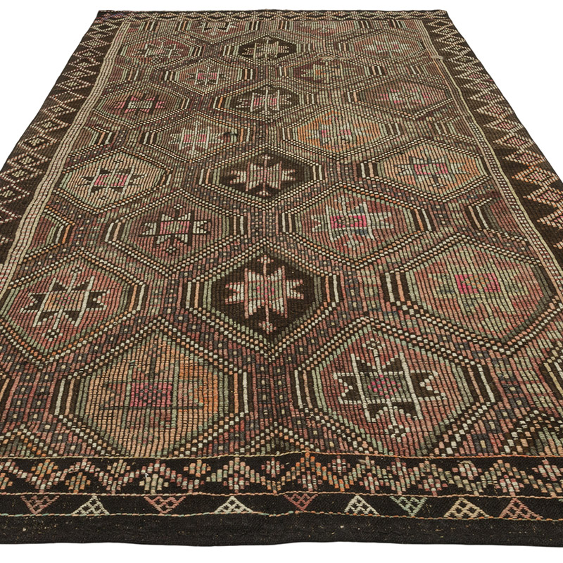 Vintage Anatolian Jijim Rug - 5' 6" x 10' 8" (66" x 128") - K0088297