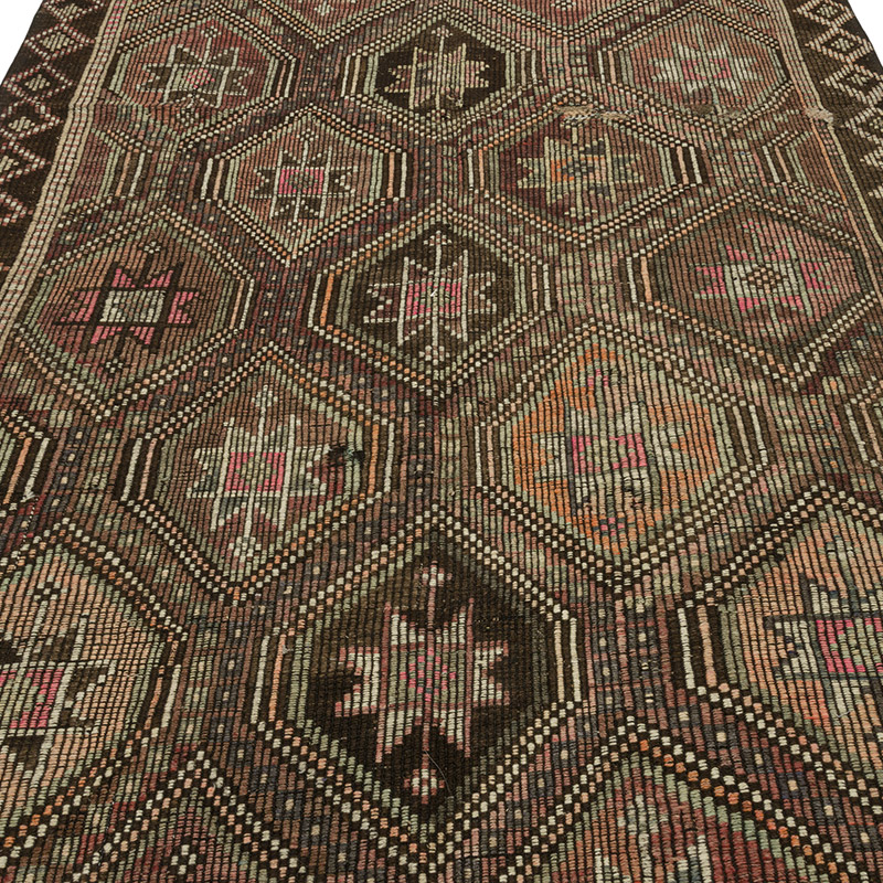 Vintage Anatolian Jijim Rug - 5' 6" x 10' 8" (66" x 128") - K0088297