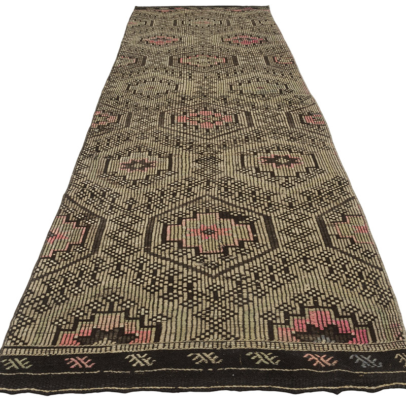 Corredor Vintage de Anatolia Jijim - 102 cm x 370 cm - K0088302