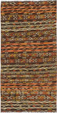 Vintage Anadolu Kilim - 140 cm x 276 cm