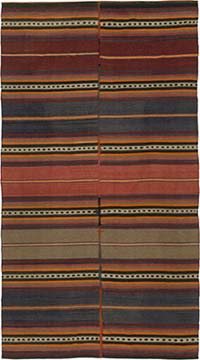 Vintage Anatolian Kilim Rug - 4' 8" x 8' 5" (56" x 101")