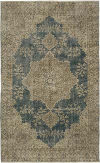 Vintage Turkish Hand-Knotted Rug - 6' 3" x 10'  (75" x 120")