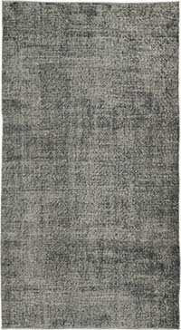 Over-dyed Vintage Hand-Knotted Turkish Rug - 3' 10" x 6' 11" (46" x 83")