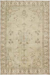 Vintage Turkish Hand-Knotted Rug - 6' 6