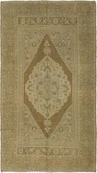 Vintage Turkish Hand-Knotted Rug - 6' 7" x 11' 5" (79" x 137")