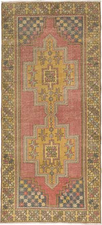Vintage Turkish Hand-Knotted Rug - 4'  x 8' 8" (48" x 104")
